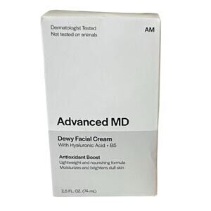 Advanced MD Dewy Facial Day Cream Hyaluronic Acid Peptides Lightweight TikTok